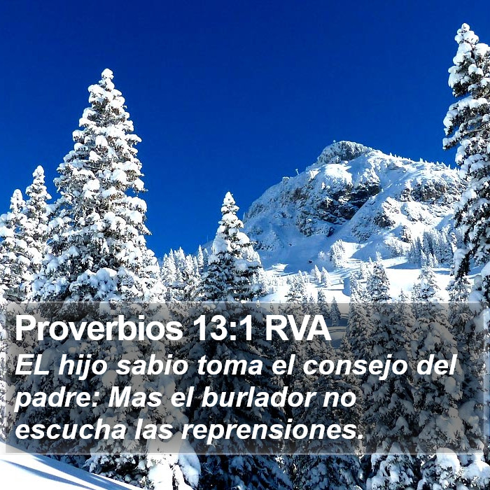 Proverbios 13:1 RVA Bible Study