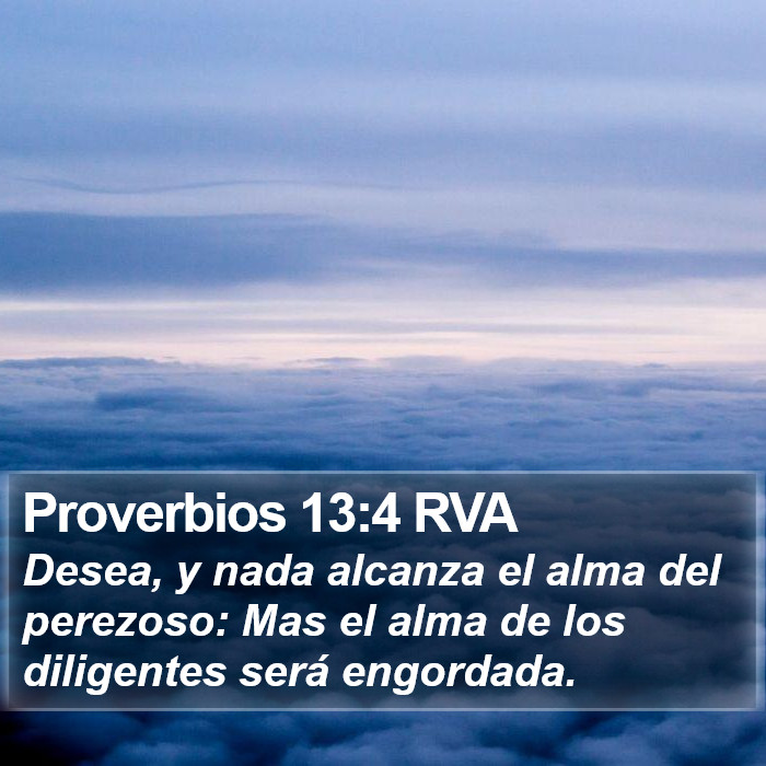 Proverbios 13:4 RVA Bible Study