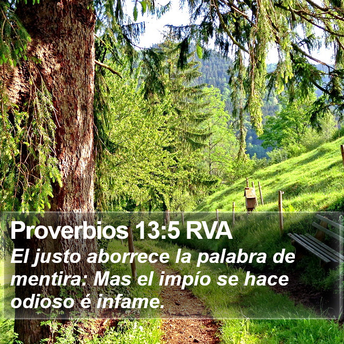 Proverbios 13:5 RVA Bible Study