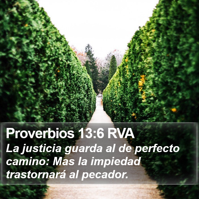 Proverbios 13:6 RVA Bible Study