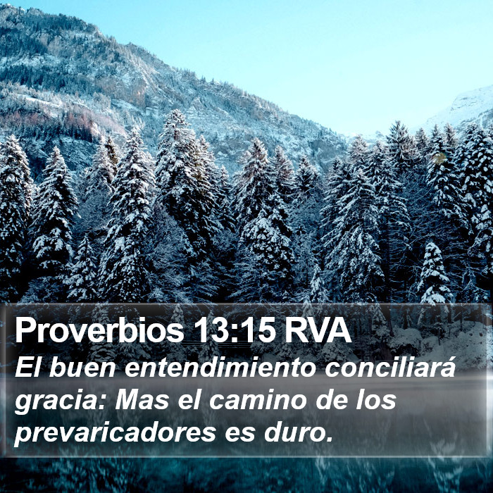 Proverbios 13:15 RVA Bible Study