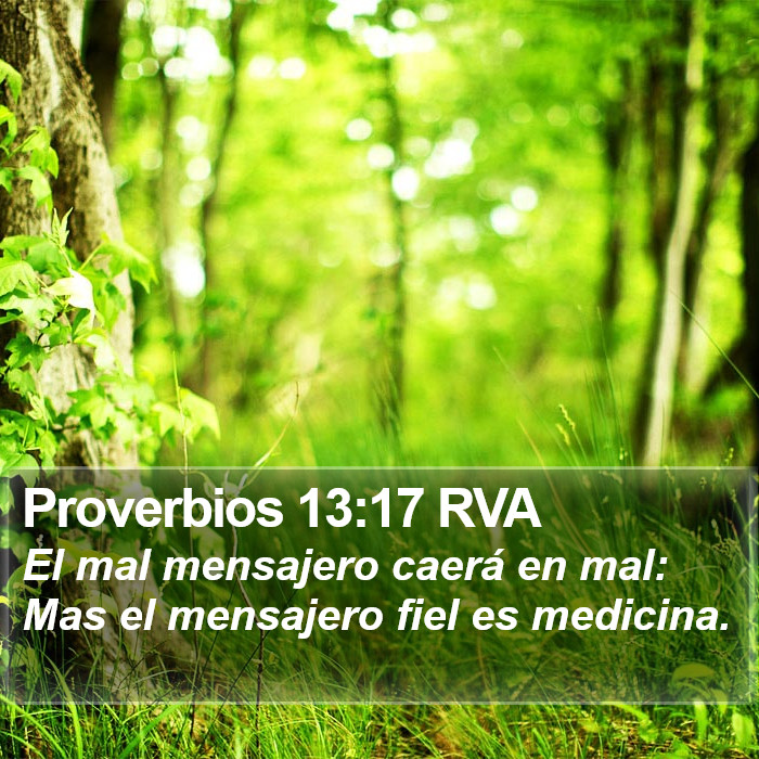 Proverbios 13:17 RVA Bible Study