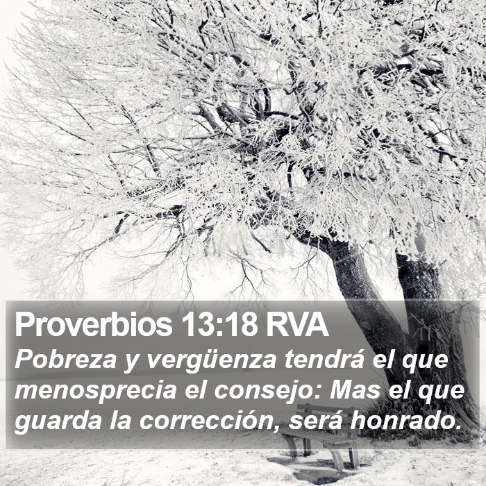 Proverbios 13:18 RVA Bible Study