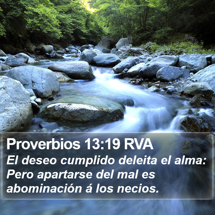 Proverbios 13:19 RVA Bible Study