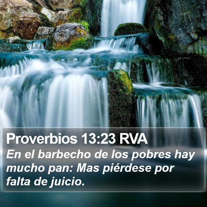 Proverbios 13:23 RVA Bible Study