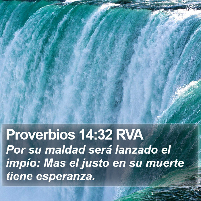 Proverbios 14:32 RVA Bible Study