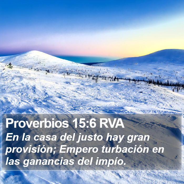 Proverbios 15:6 RVA Bible Study