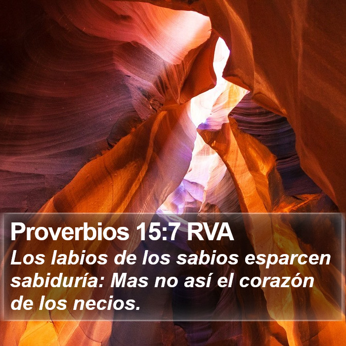 Proverbios 15:7 RVA Bible Study