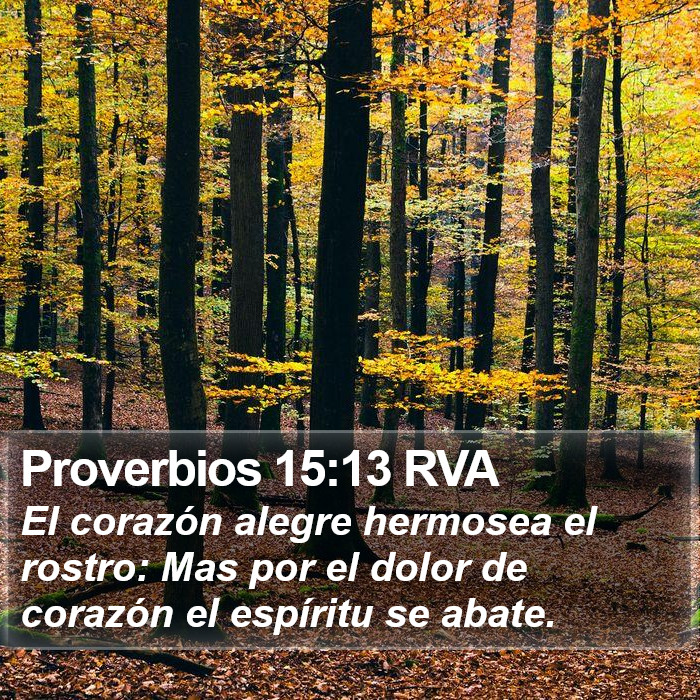 Proverbios 15:13 RVA Bible Study