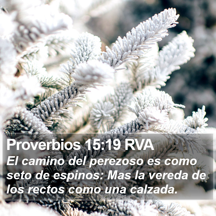 Proverbios 15:19 RVA Bible Study