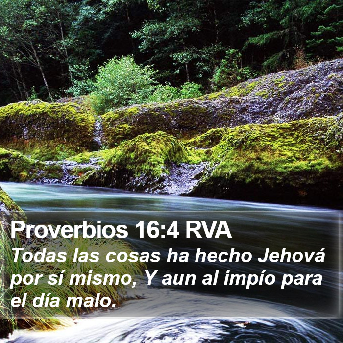 Proverbios 16:4 RVA Bible Study