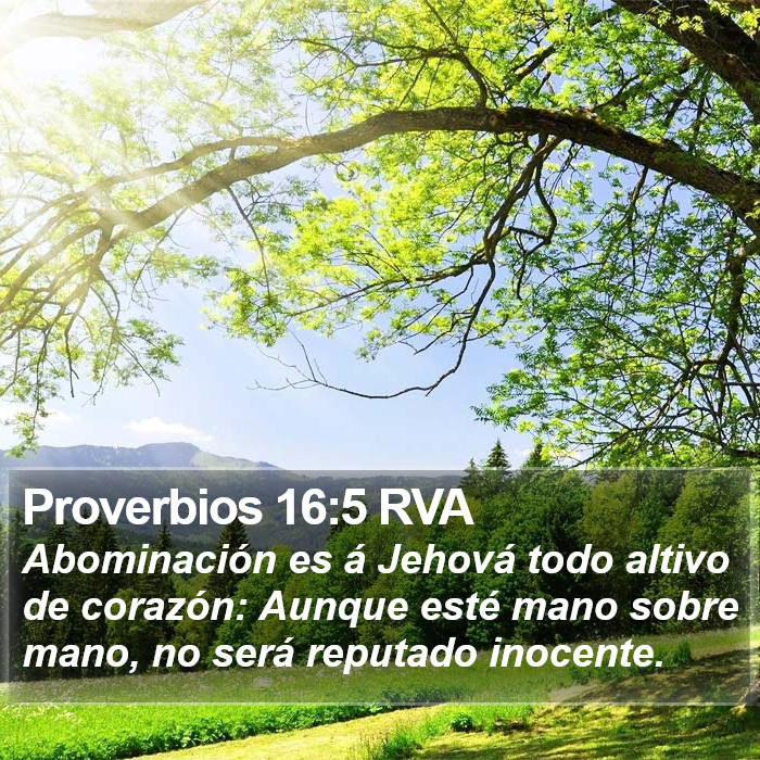 Proverbios 16:5 RVA Bible Study