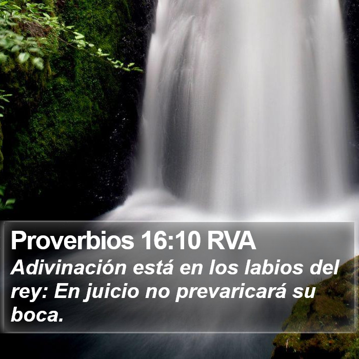 Proverbios 16:10 RVA Bible Study