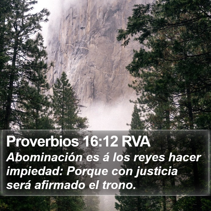 Proverbios 16:12 RVA Bible Study