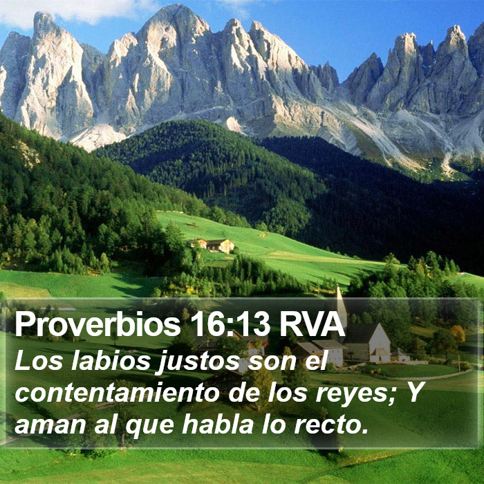 Proverbios 16:13 RVA Bible Study