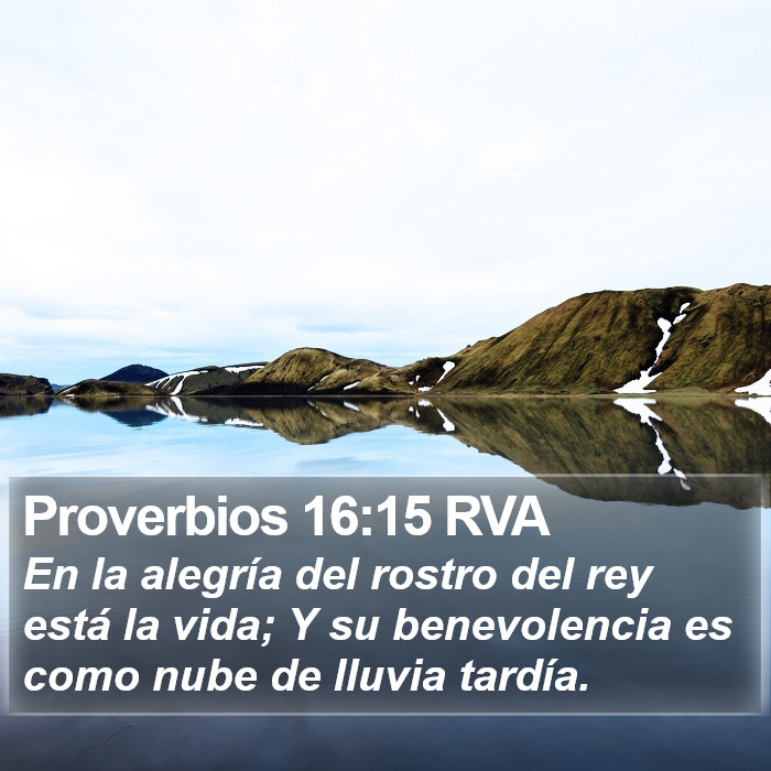 Proverbios 16:15 RVA Bible Study