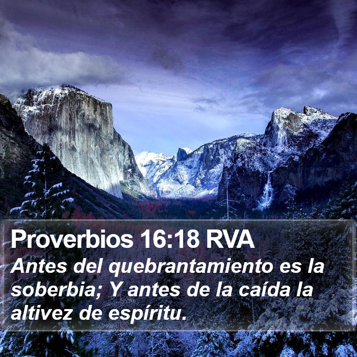 Proverbios 16:18 RVA Bible Study