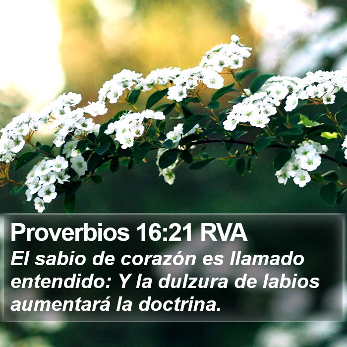 Proverbios 16:21 RVA Bible Study
