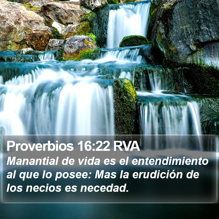 Proverbios 16:22 RVA Bible Study