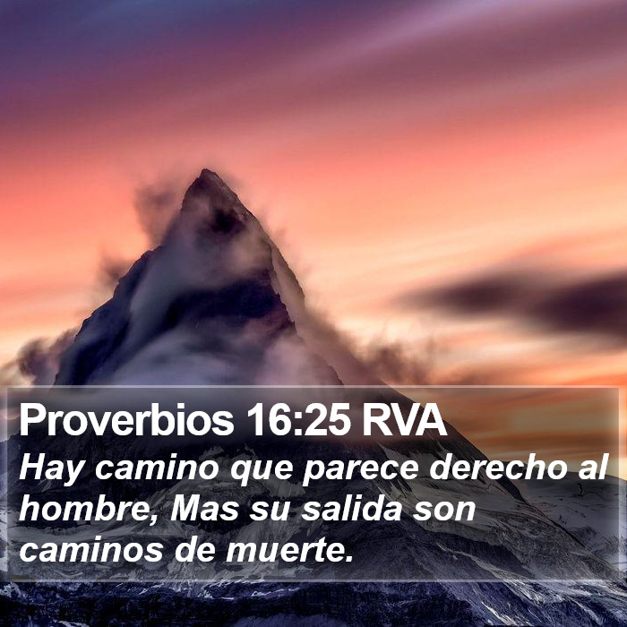 Proverbios 16:25 RVA Bible Study