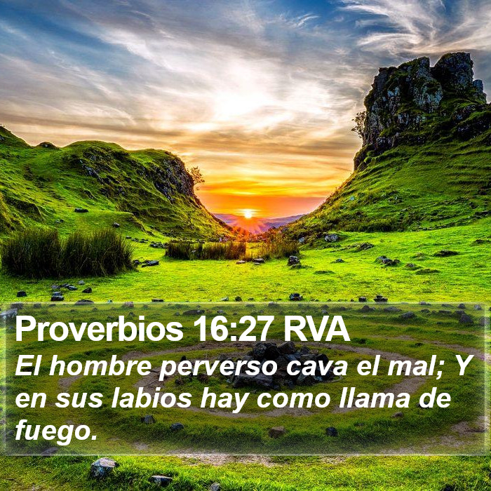 Proverbios 16:27 RVA Bible Study