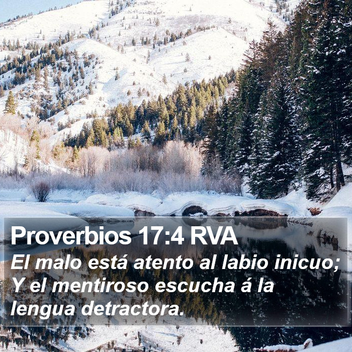 Proverbios 17:4 RVA Bible Study