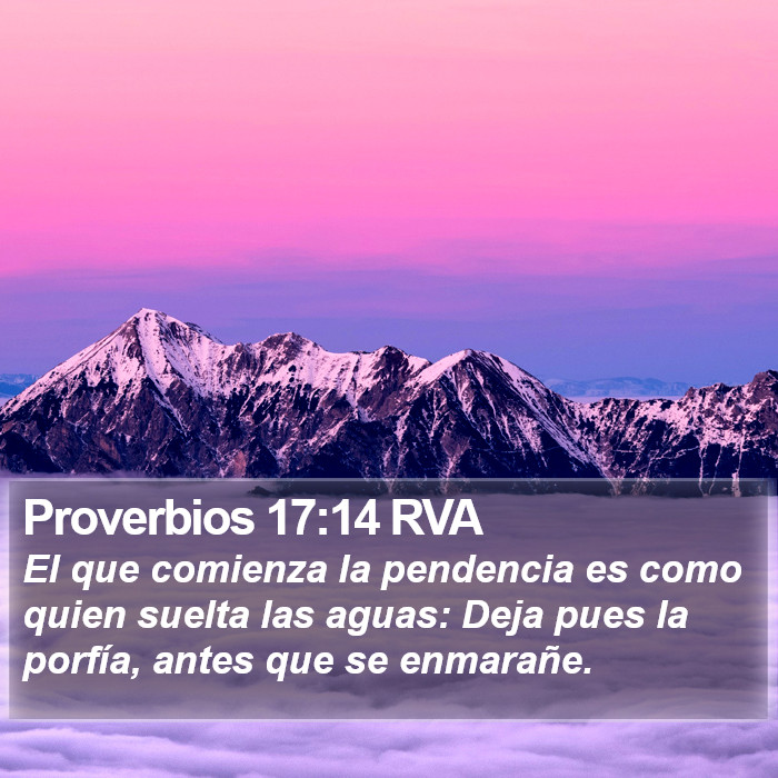 Proverbios 17:14 RVA Bible Study