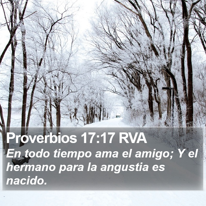 Proverbios 17:17 RVA Bible Study