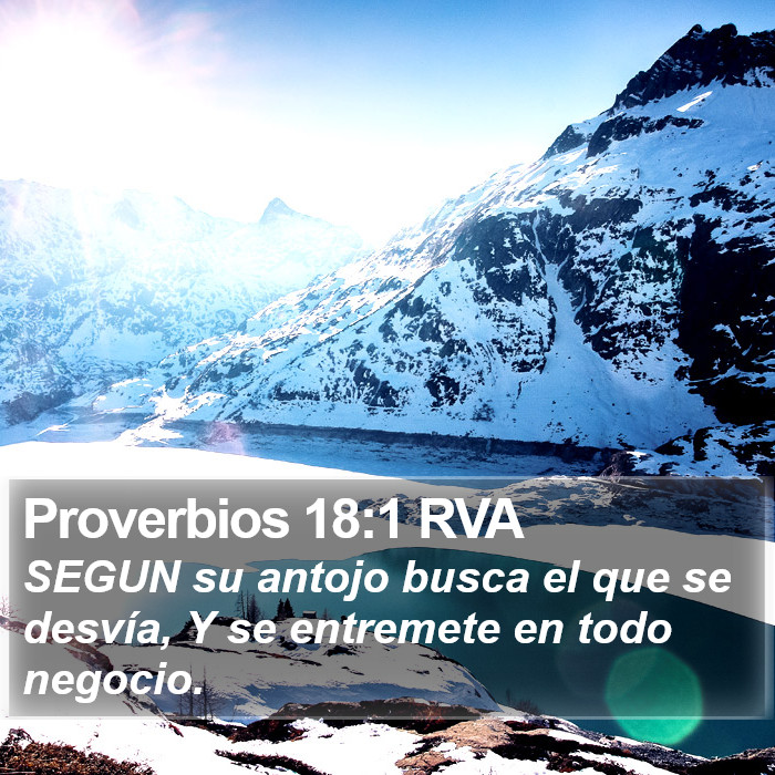 Proverbios 18:1 RVA Bible Study