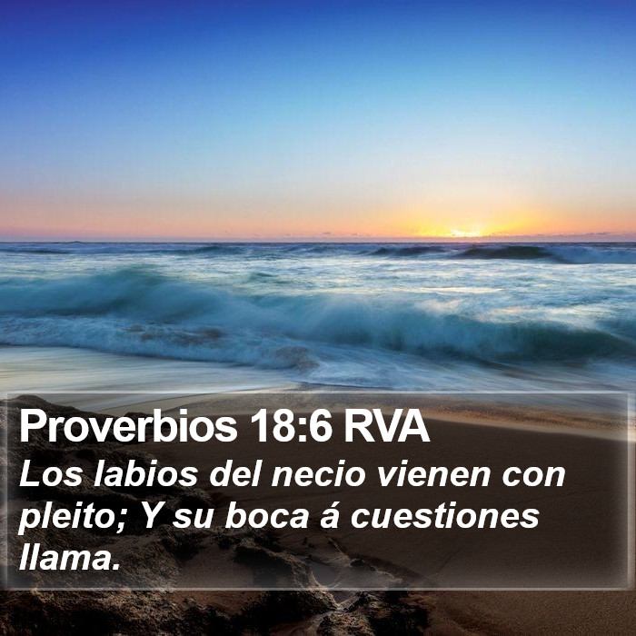 Proverbios 18:6 RVA Bible Study