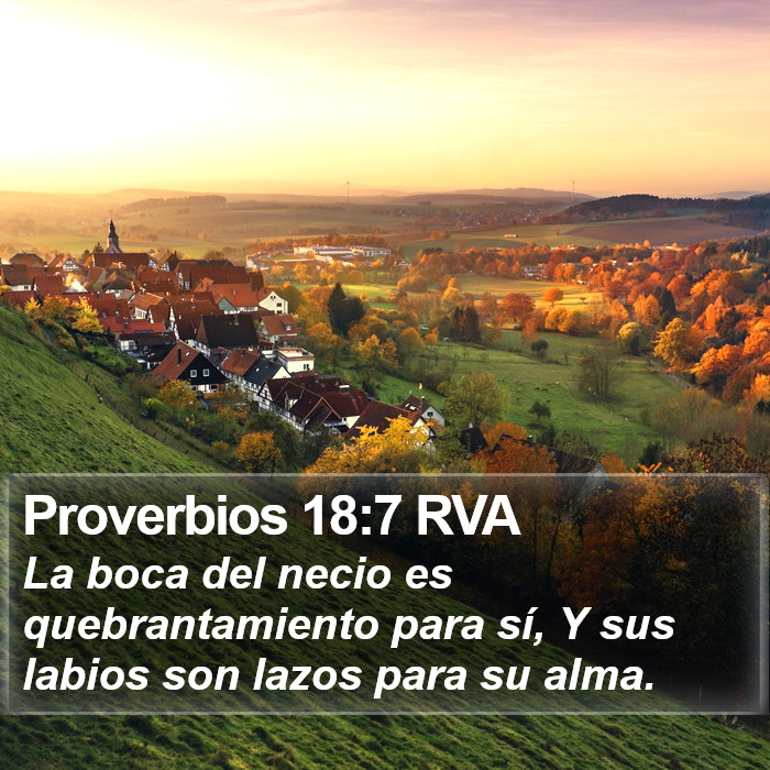 Proverbios 18:7 RVA Bible Study