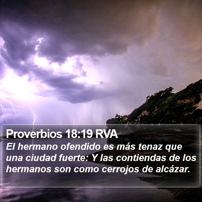 Proverbios 18:19 RVA Bible Study