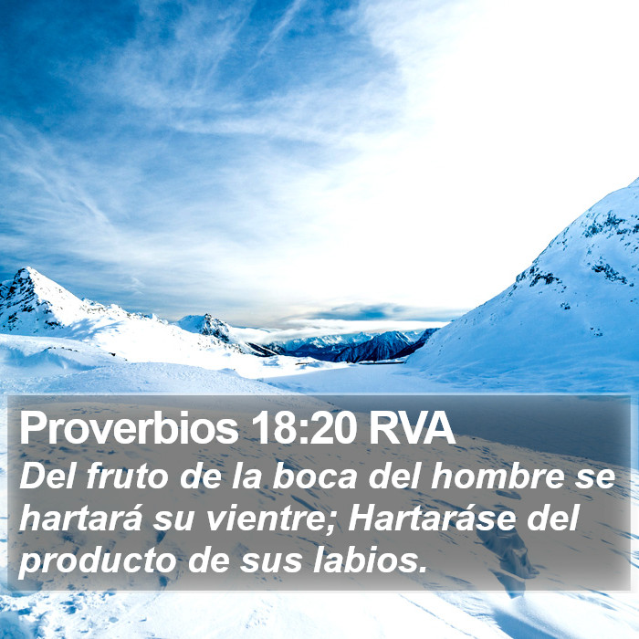 Proverbios 18:20 RVA Bible Study