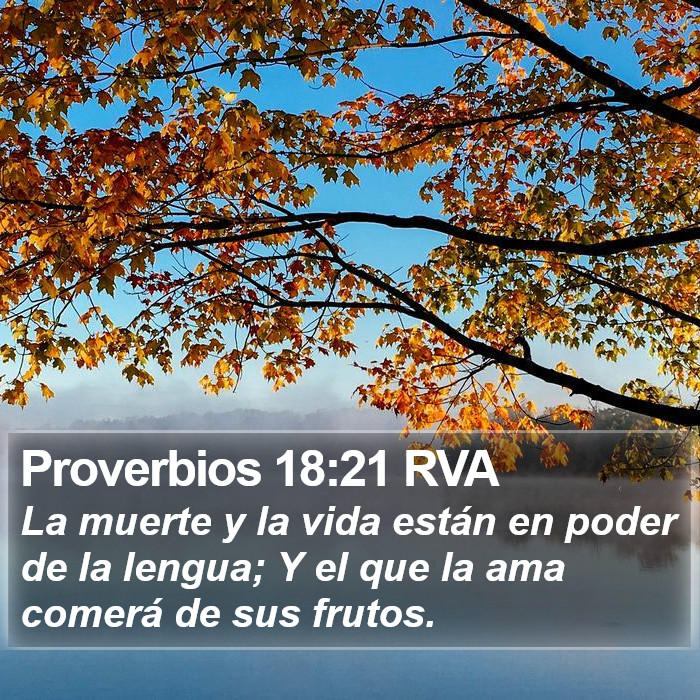 Proverbios 18:21 RVA Bible Study