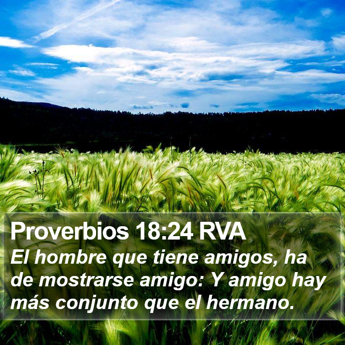 Proverbios 18:24 RVA Bible Study