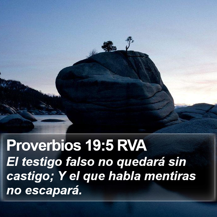 Proverbios 19:5 RVA Bible Study