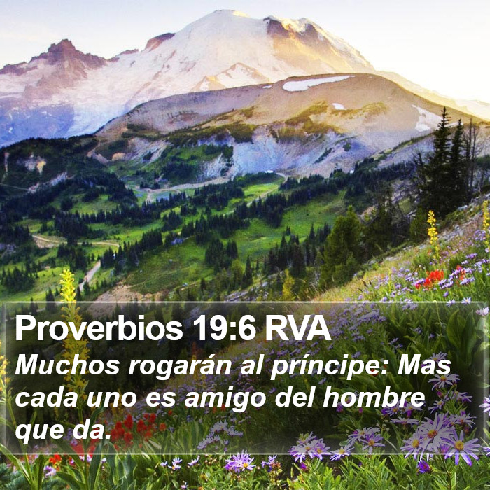 Proverbios 19:6 RVA Bible Study