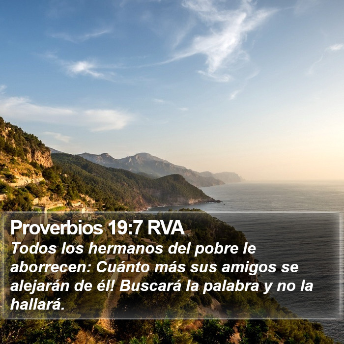 Proverbios 19:7 RVA Bible Study