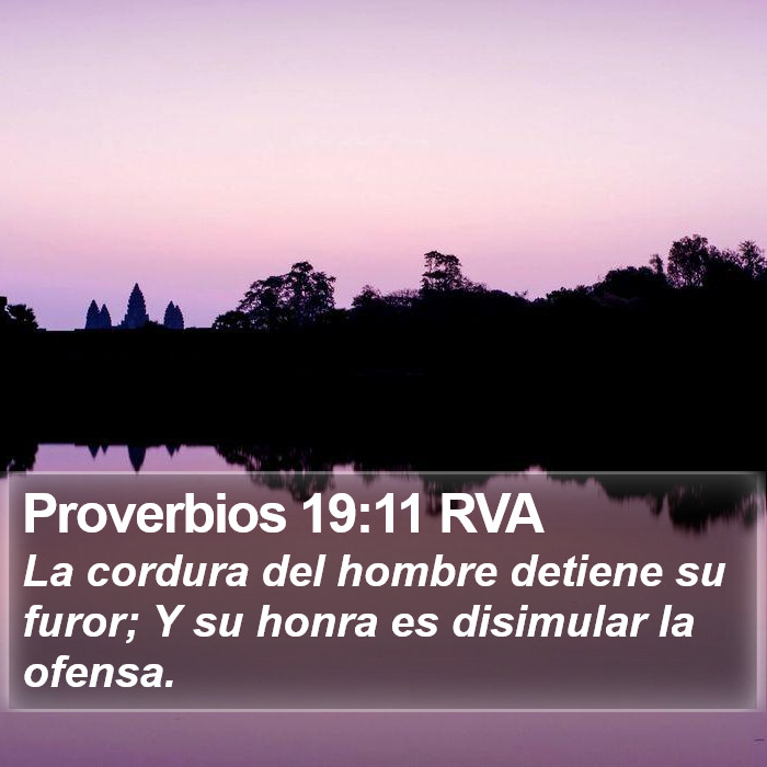 Proverbios 19:11 RVA Bible Study