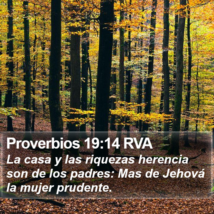 Proverbios 19:14 RVA Bible Study