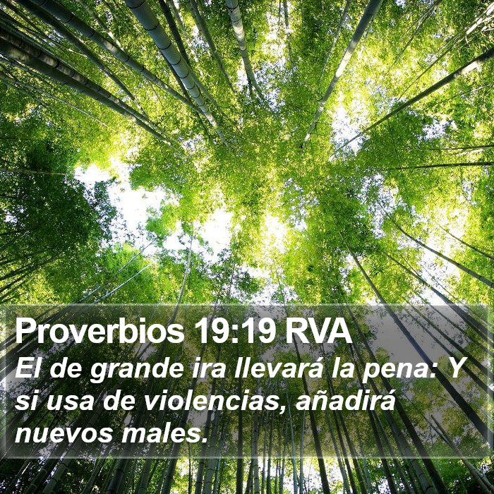 Proverbios 19:19 RVA Bible Study