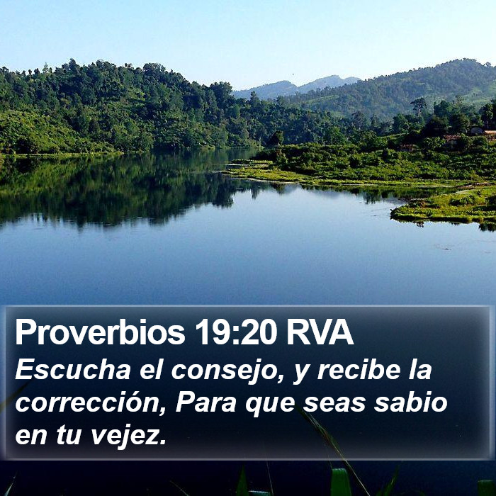 Proverbios 19:20 RVA Bible Study