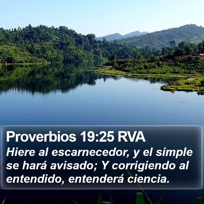 Proverbios 19:25 RVA Bible Study