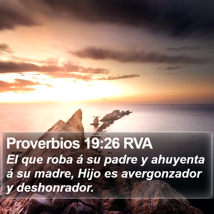 Proverbios 19:26 RVA Bible Study