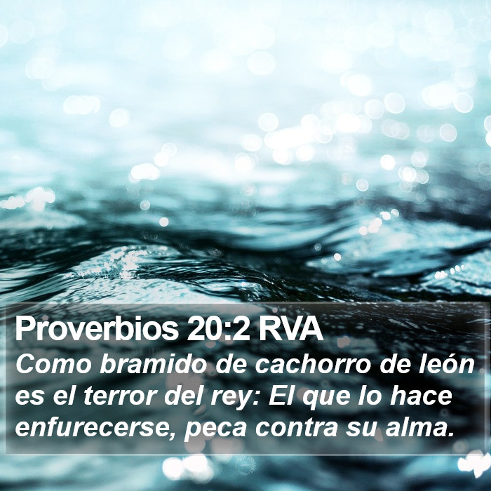 Proverbios 20:2 RVA Bible Study