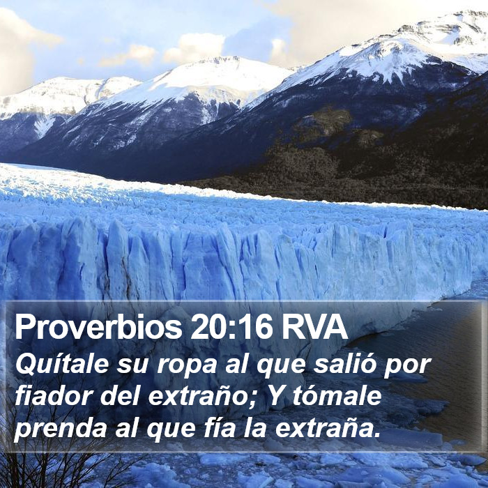 Proverbios 20:16 RVA Bible Study