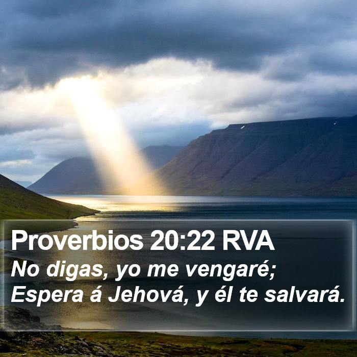 Proverbios 20:22 RVA Bible Study