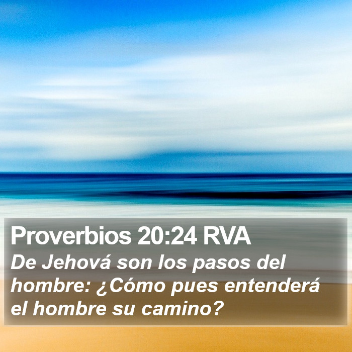 Proverbios 20:24 RVA Bible Study