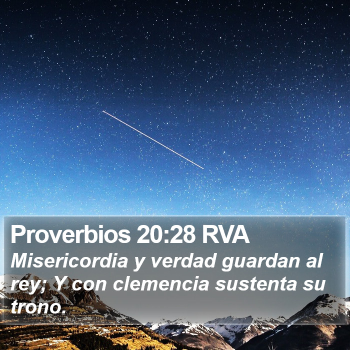 Proverbios 20:28 RVA Bible Study