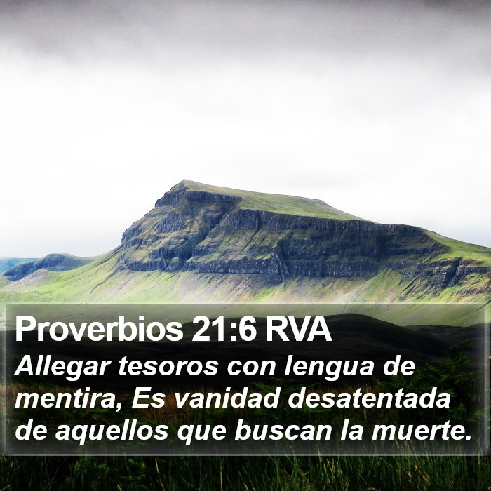 Proverbios 21:6 RVA Bible Study